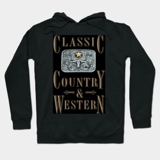 Classic Country and Western Belt Buckles Hoodie